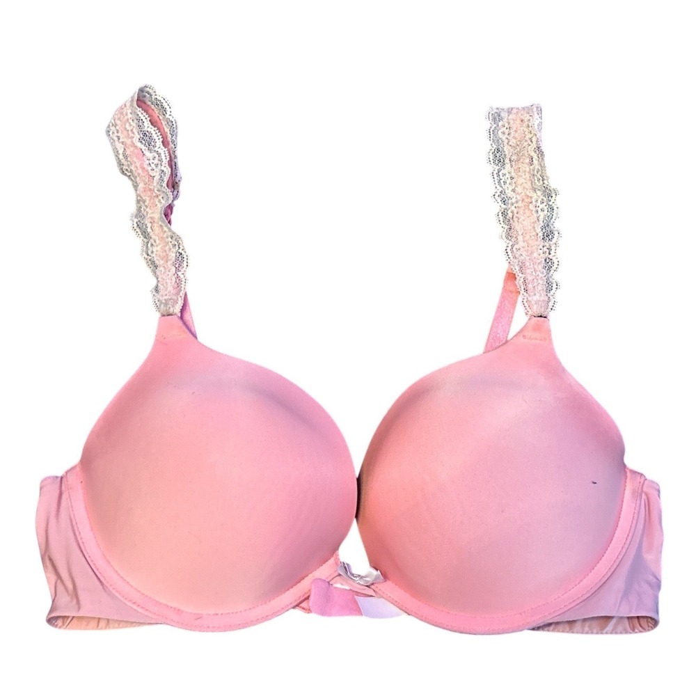 Victoria's Secret Women's Pink Push Up Underwire Bra, Size 34C